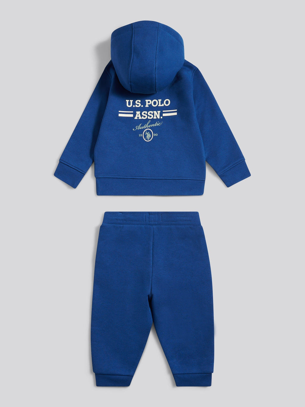 Boys Script Graphic Hoodie & Jogger Set in Navy Peony