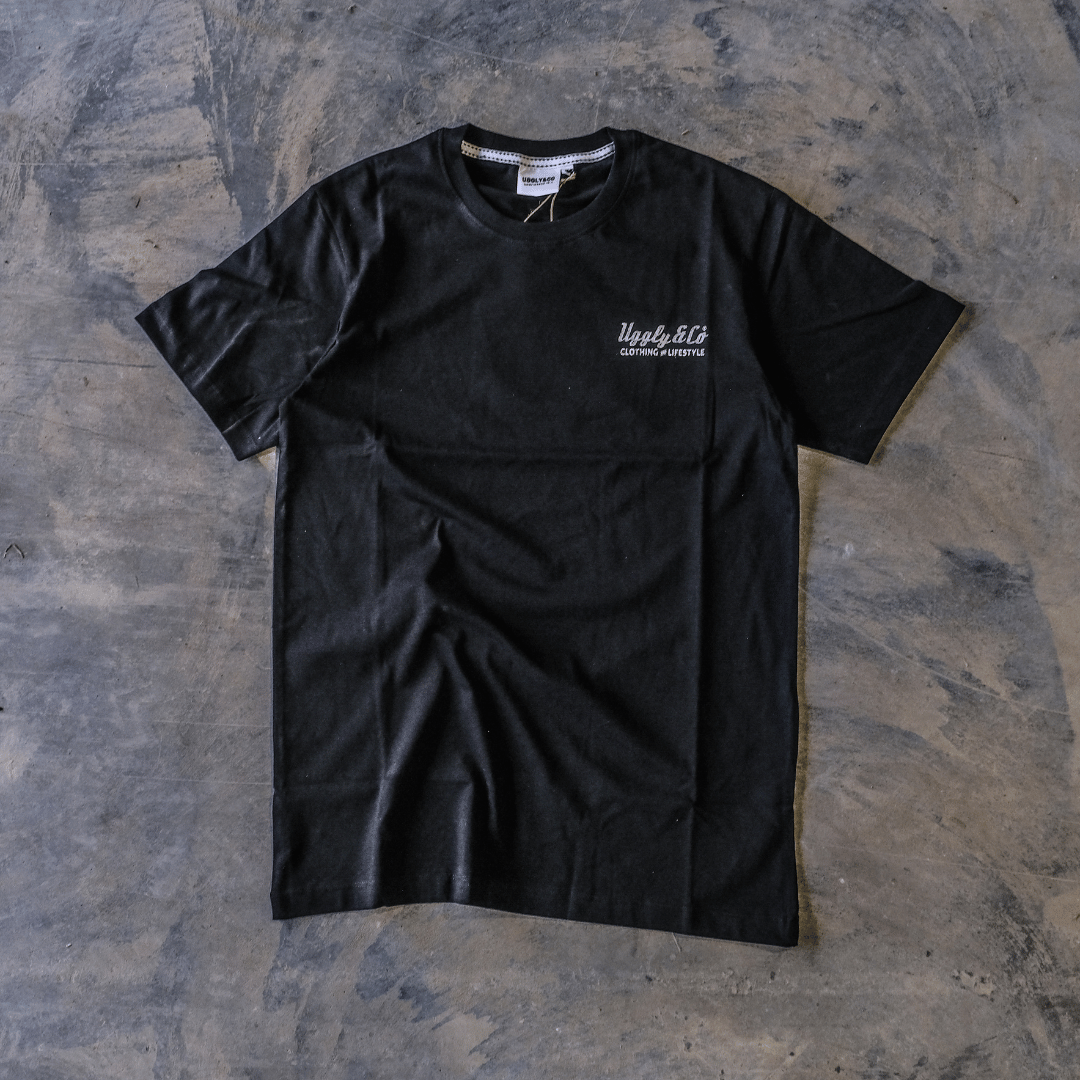 Uggly and Co Dom Herbertson Flattrack Tee – Heavyweight Cotton Graphic