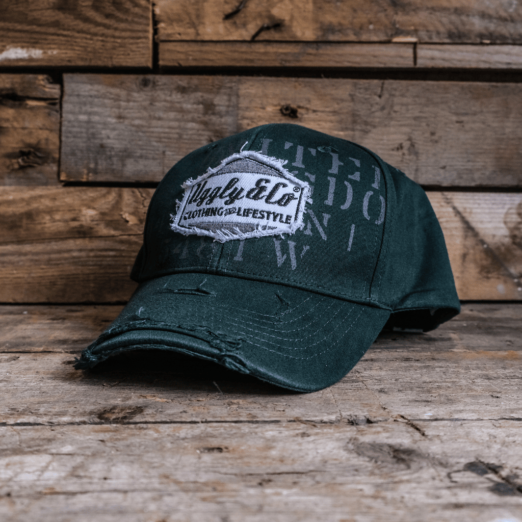 Uggly & Co Aviation Trucker Hat – Military Green Cotton Canvas Cap
