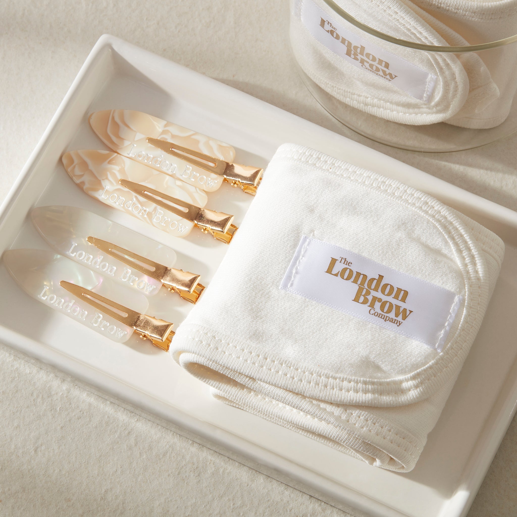 The London Brow Company Bamboo Cotton Spa Headband – Ultra Soft