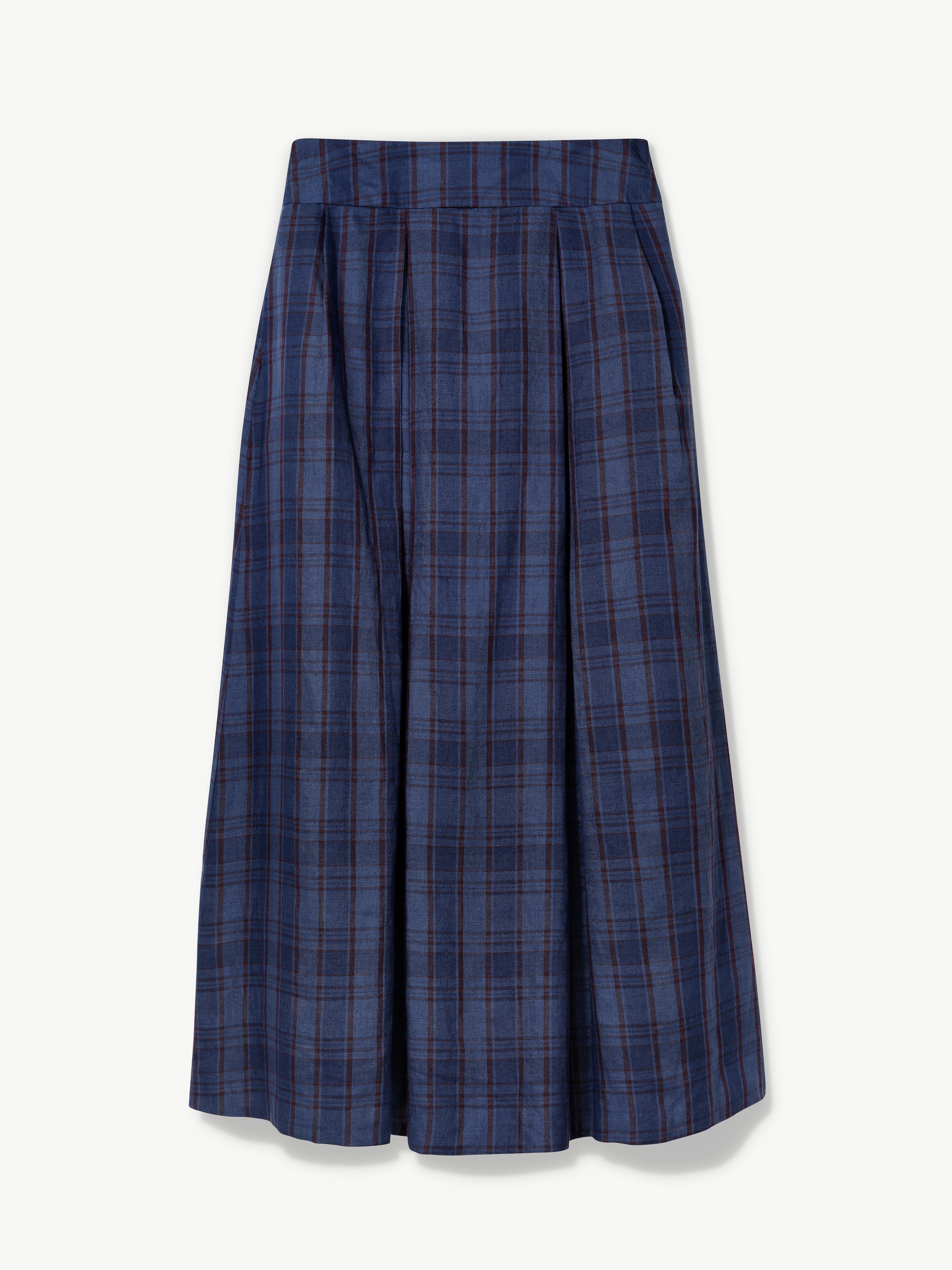 No More Nobody Valery High-Waisted Organic Irish Linen Maxi Skirt