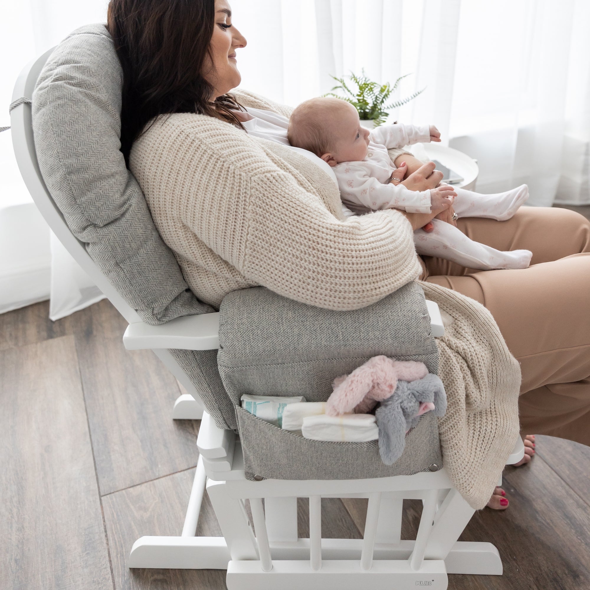 Haywood Reclining Nursing Chair and Footstool