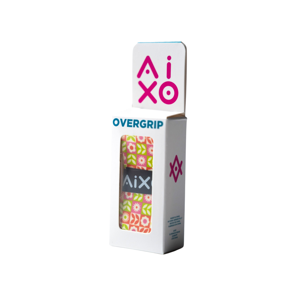 AIXO Sixties Retro Tacky Overgrip | Durable Racket Grip for Tennis & Padel