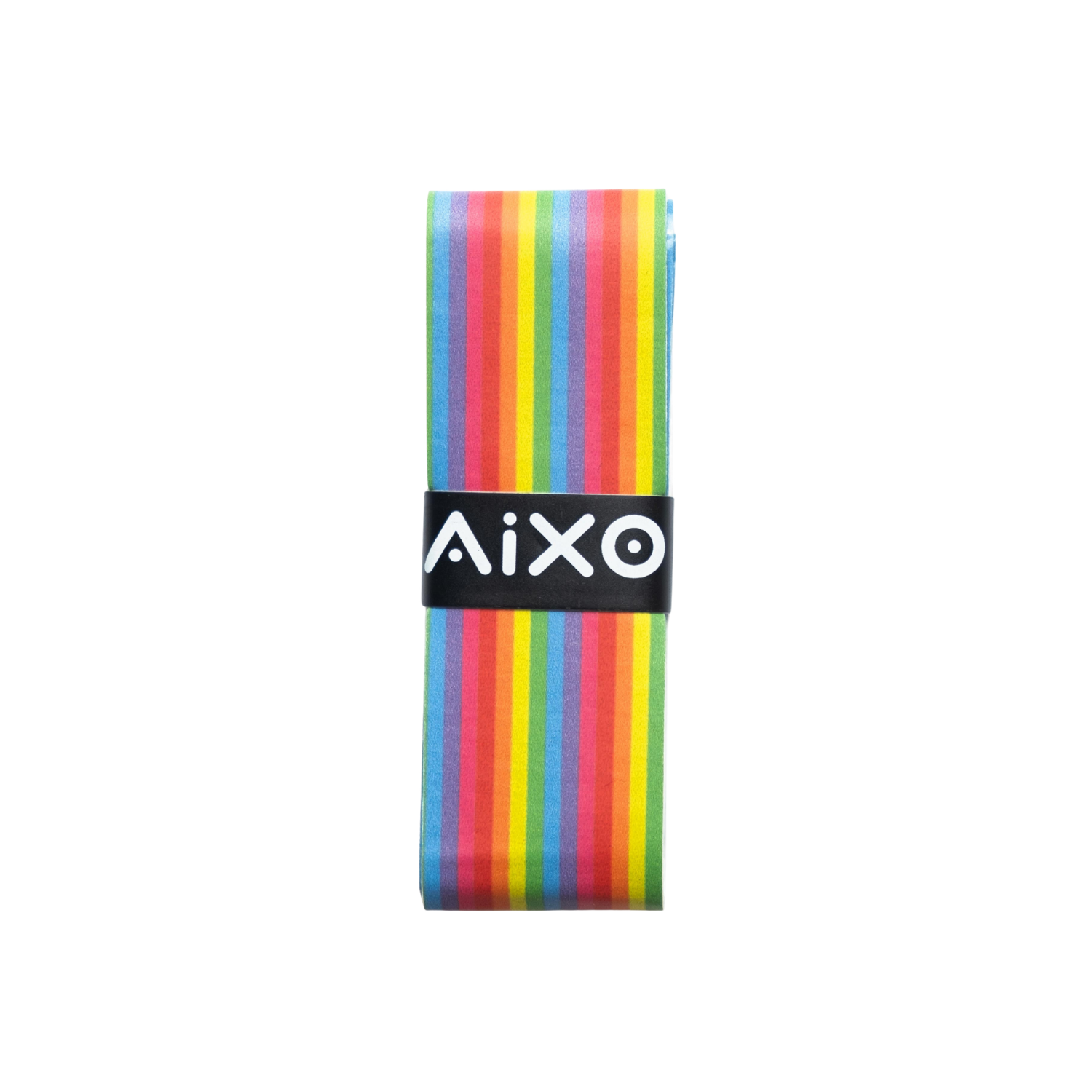 AIXO Rainbow Stripe Tacky Overgrip – Durable Racket Grip for Tennis