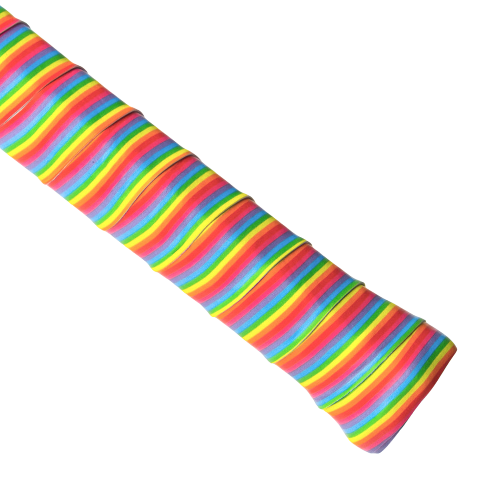 AIXO Rainbow Stripe Tacky Overgrip – Durable Racket Grip for Tennis