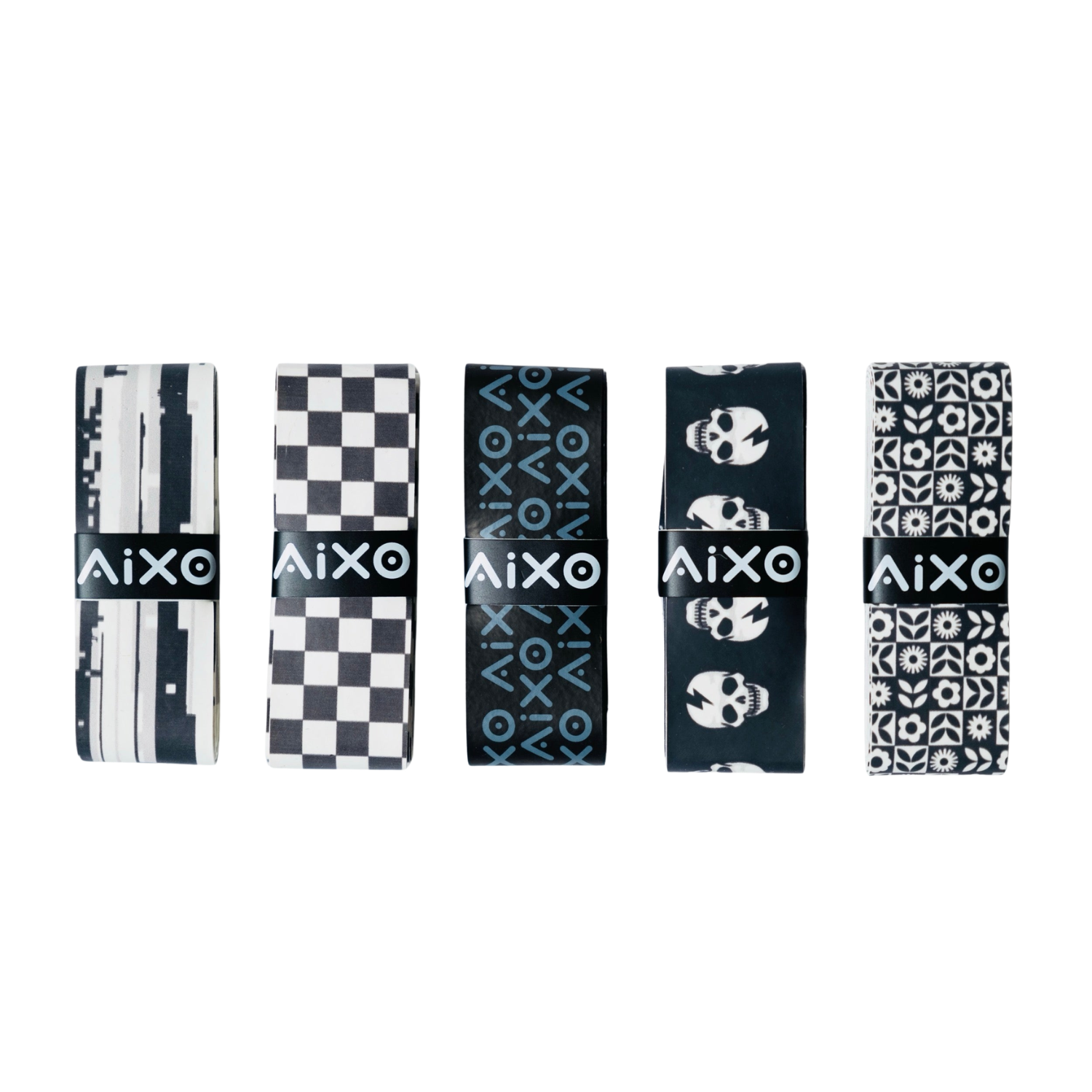 Aixo Duplo Tacky Overgrip - Black Moisture-Wicking Racket Grip Tape