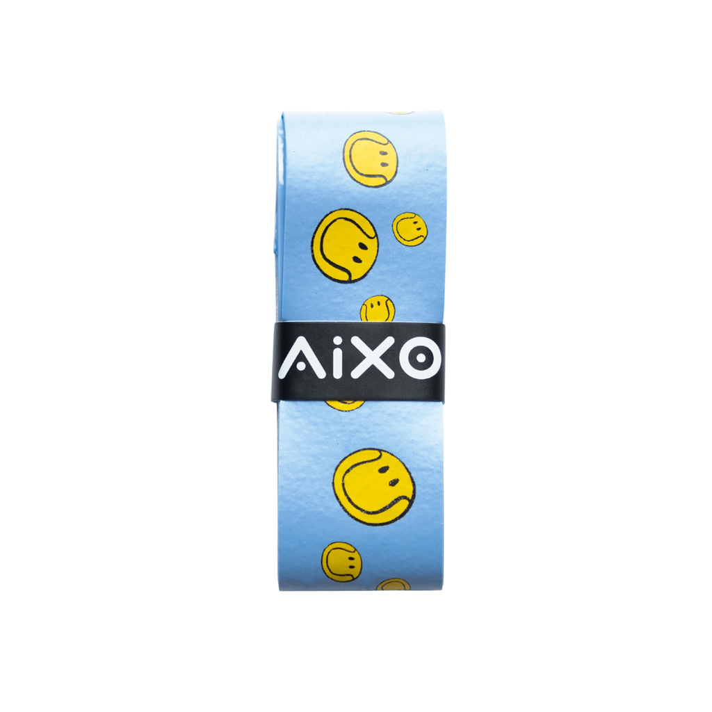 AIXO Smiley Ball Dry Overgrip – Black Moisture Wicking Racket Grip