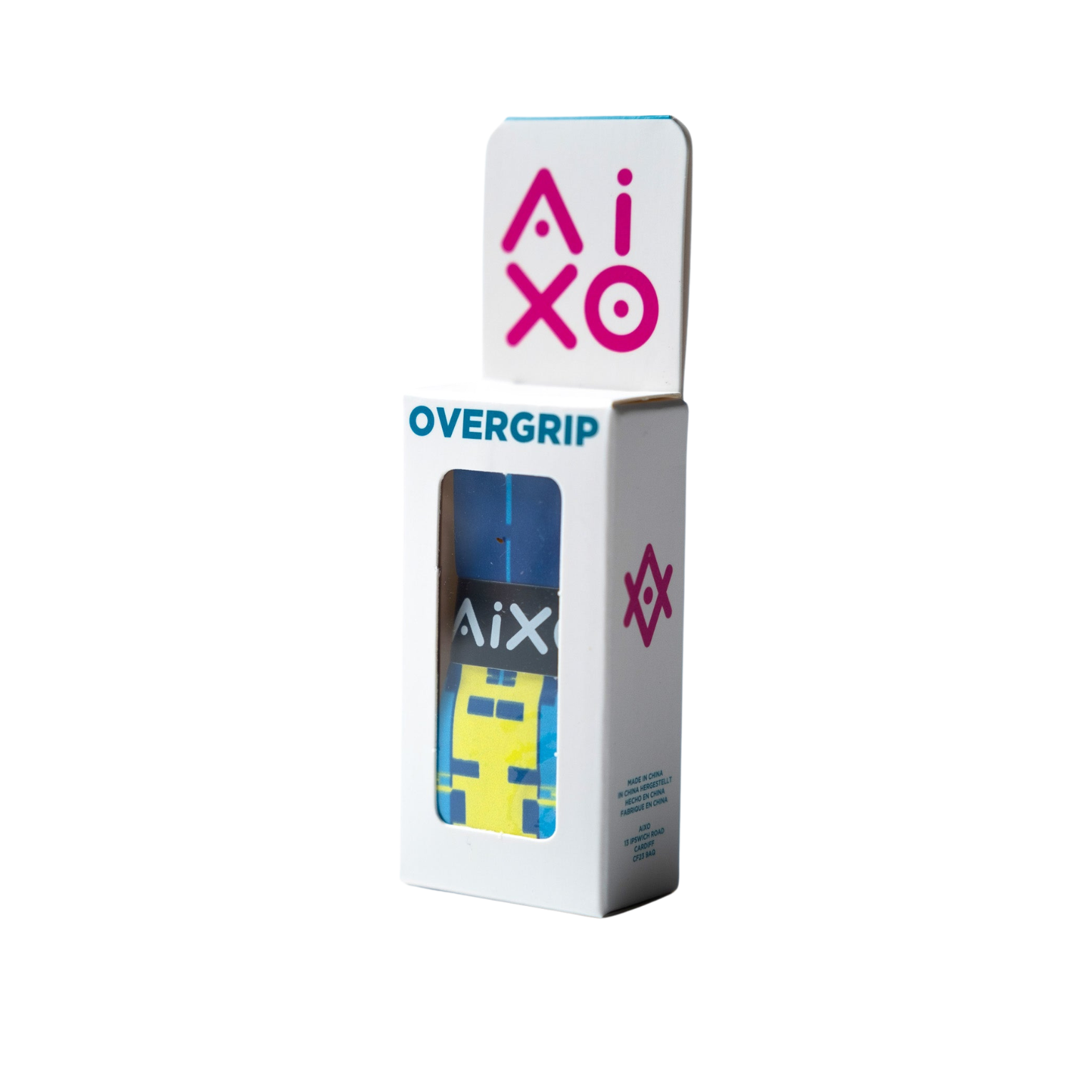 AIXO Glitch Tacky Overgrip - Pink Moisture-Wicking Racket Grip
