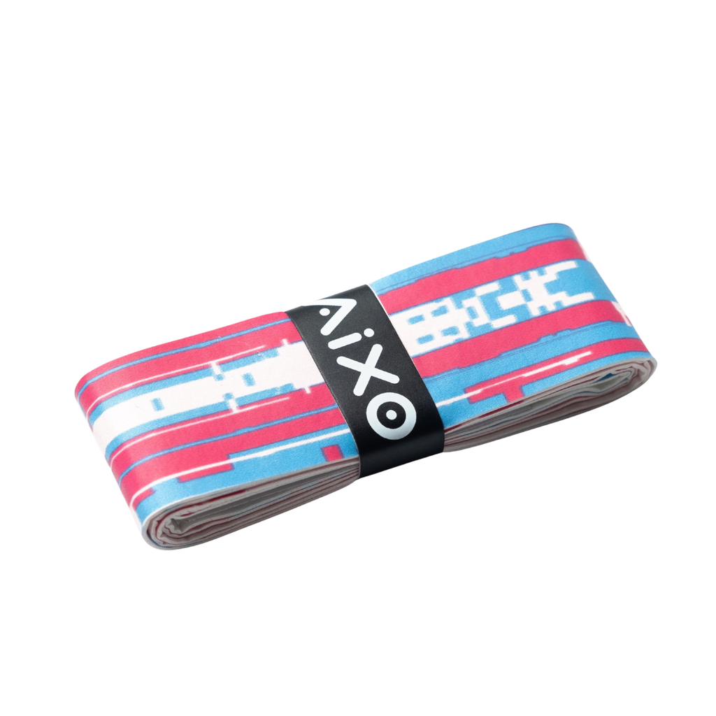 AIXO Glitch Tacky Overgrip - Pink Moisture-Wicking Racket Grip