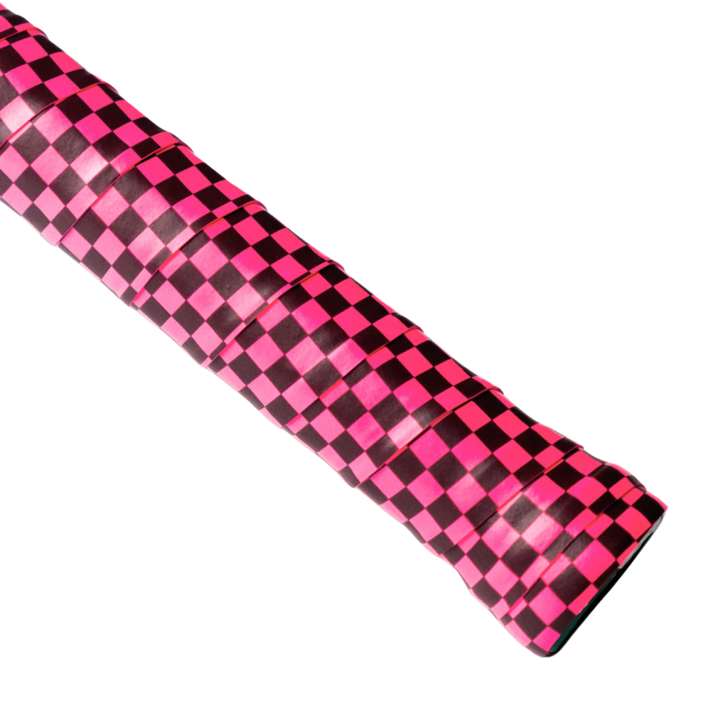 AIXO Checker Dry Overgrip – Moisture-Wicking Racket Grip (Blackpink)