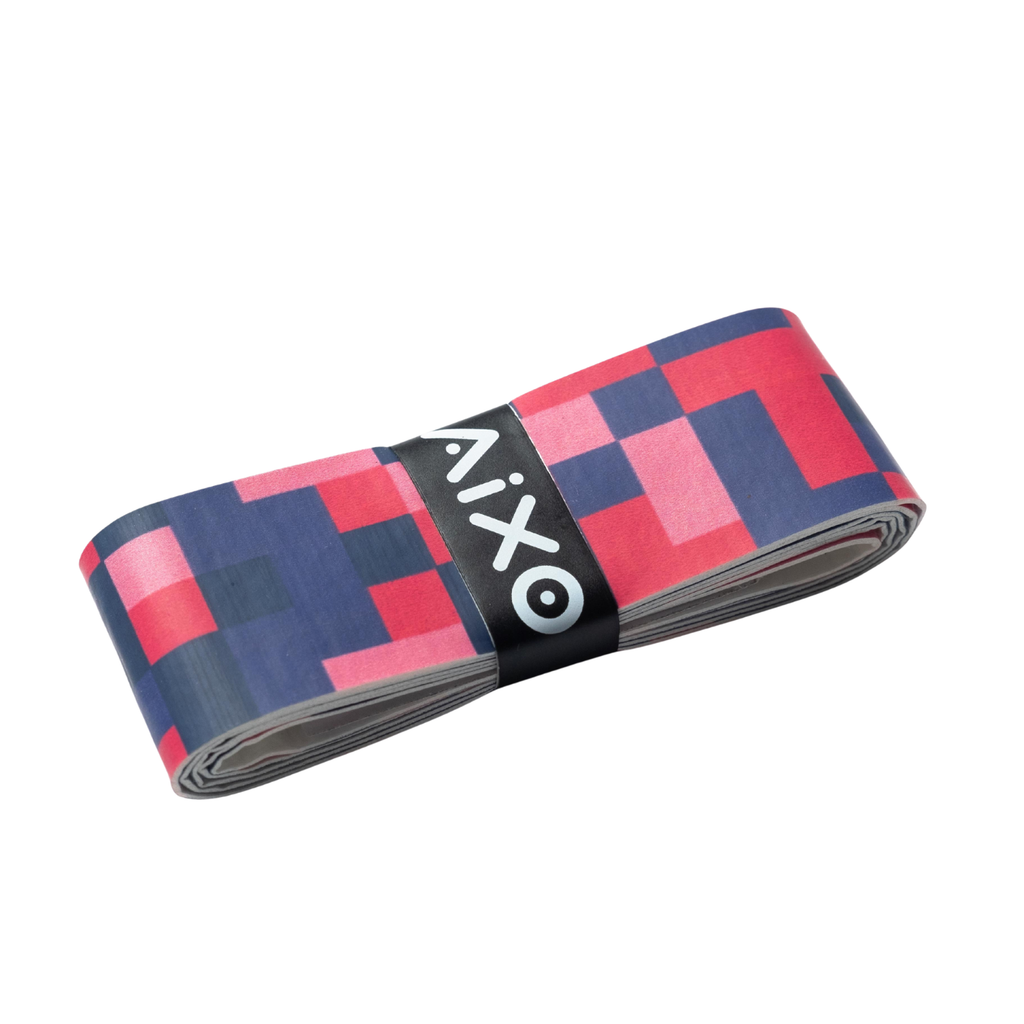 AIXO Retro Pixel Dry Overgrip – Green 8-Bit Racket Grip for Tennis