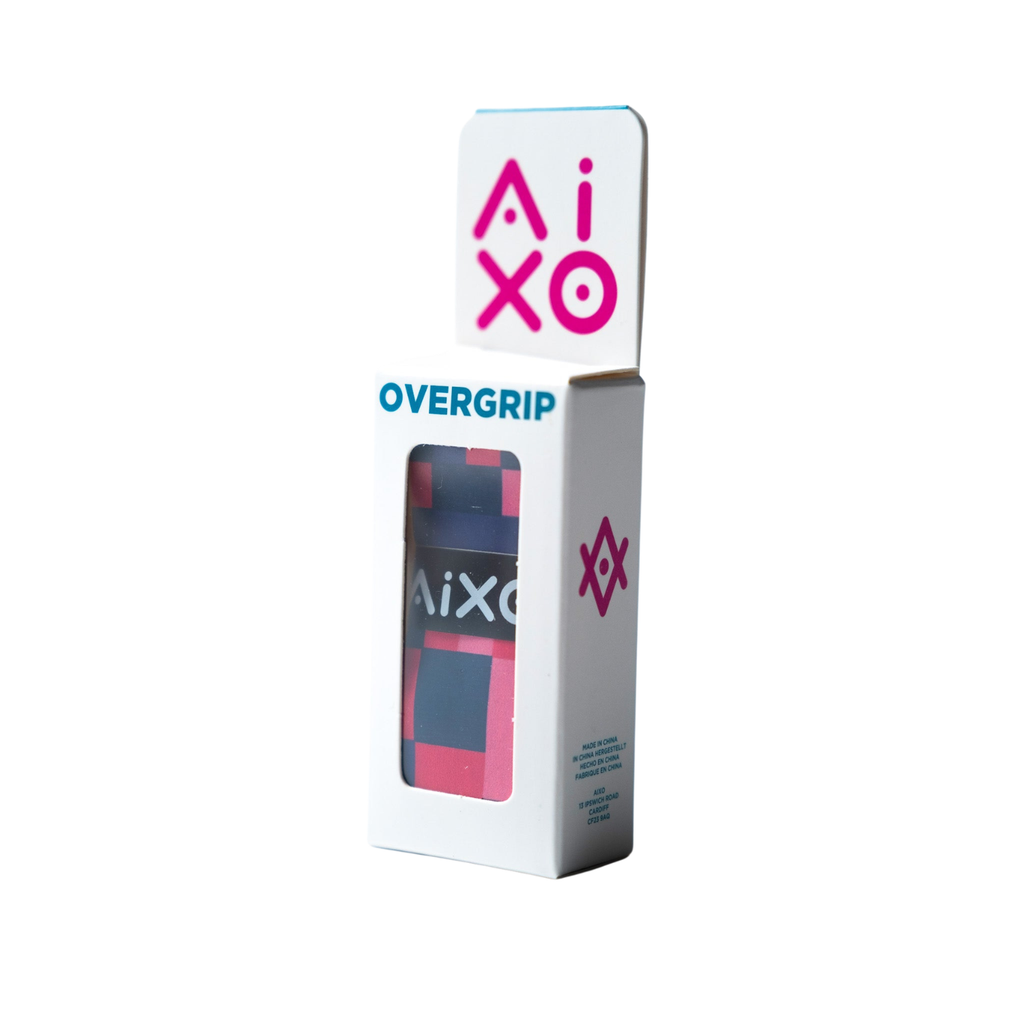 AIXO Retro Pixel Dry Overgrip – Green 8-Bit Racket Grip for Tennis