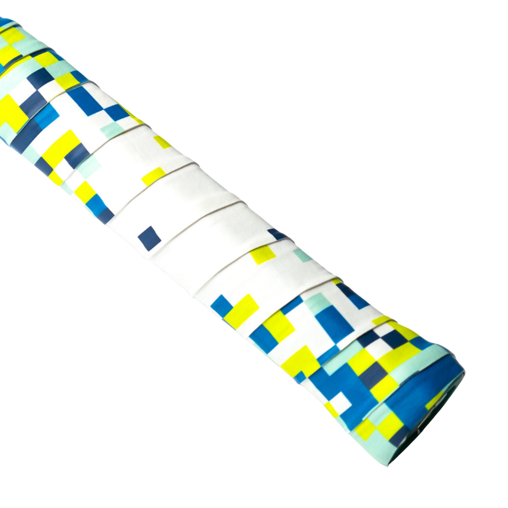 AIXO Pixel Dry Overgrip - Pink Retro 8-Bit Racket Grip for Tennis & Padel