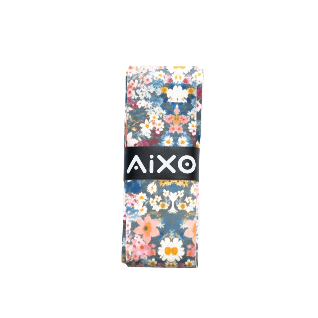 AIXO Flowery Tacky Overgrip – Floral Moisture-Wicking Racket Grip