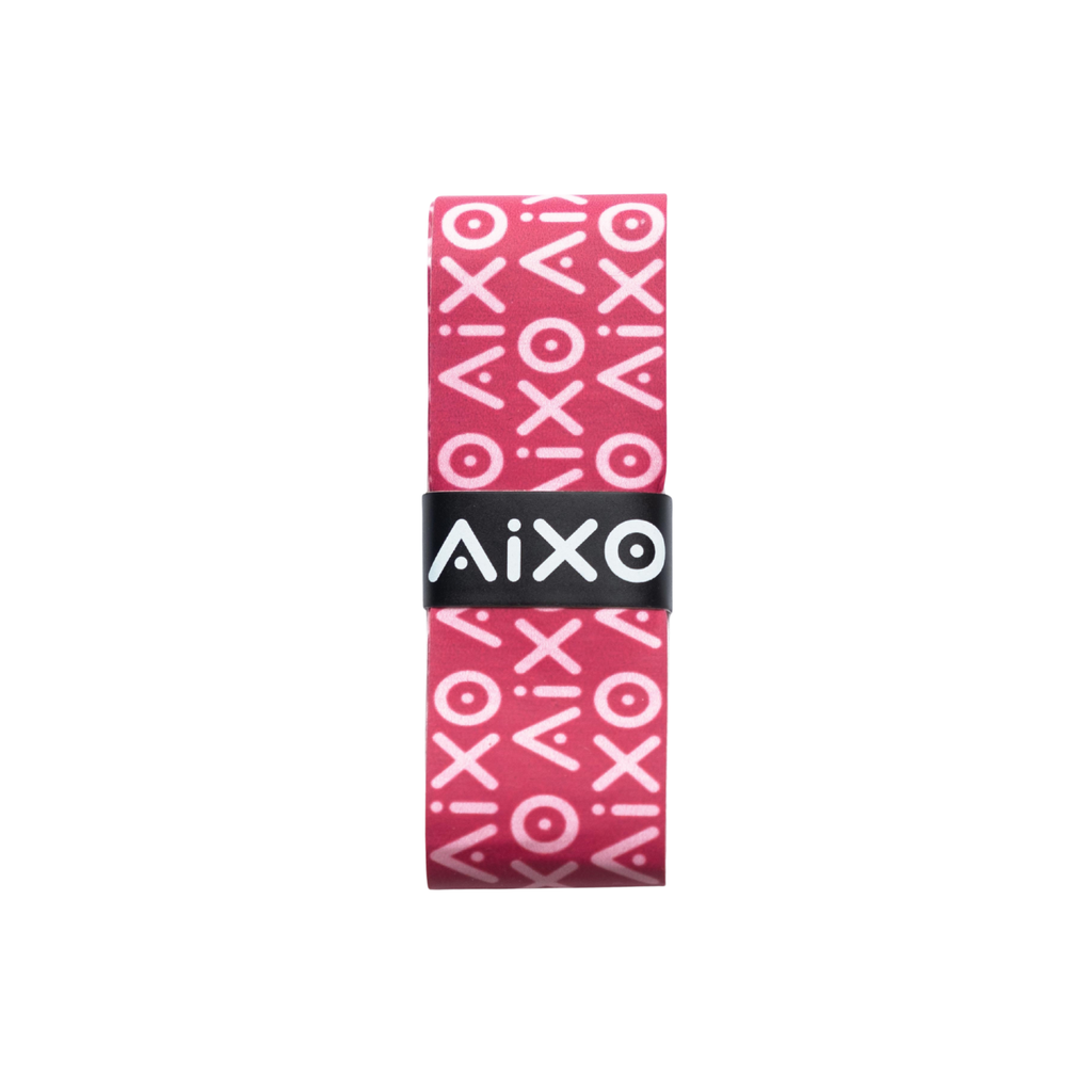 AIXO Duplo Tacky Racket Overgrip - Pink - Moisture-Wicking 3-Pack