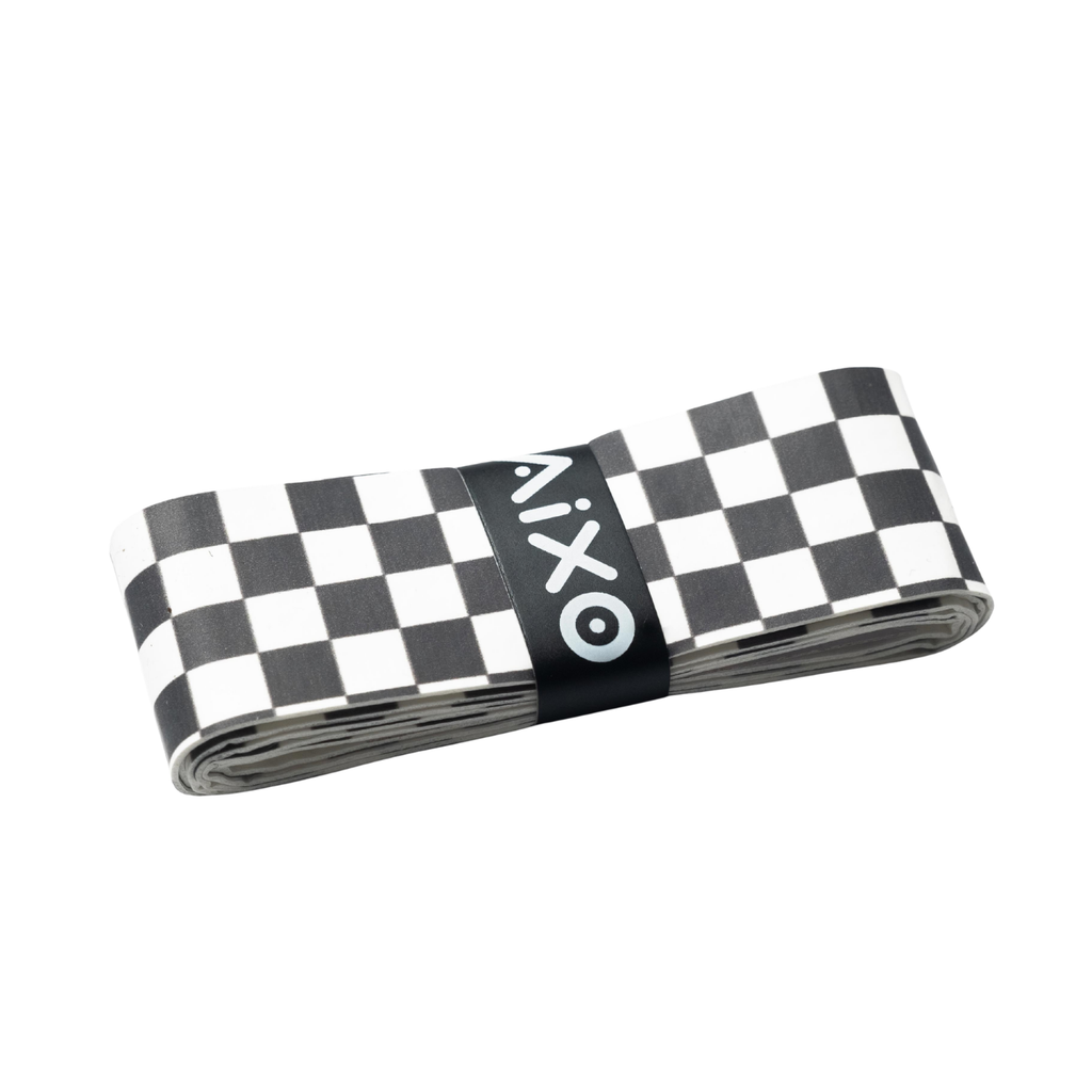 Aixo Checker Dry Overgrip – Neon Black & Yellow Racket Grip Tape