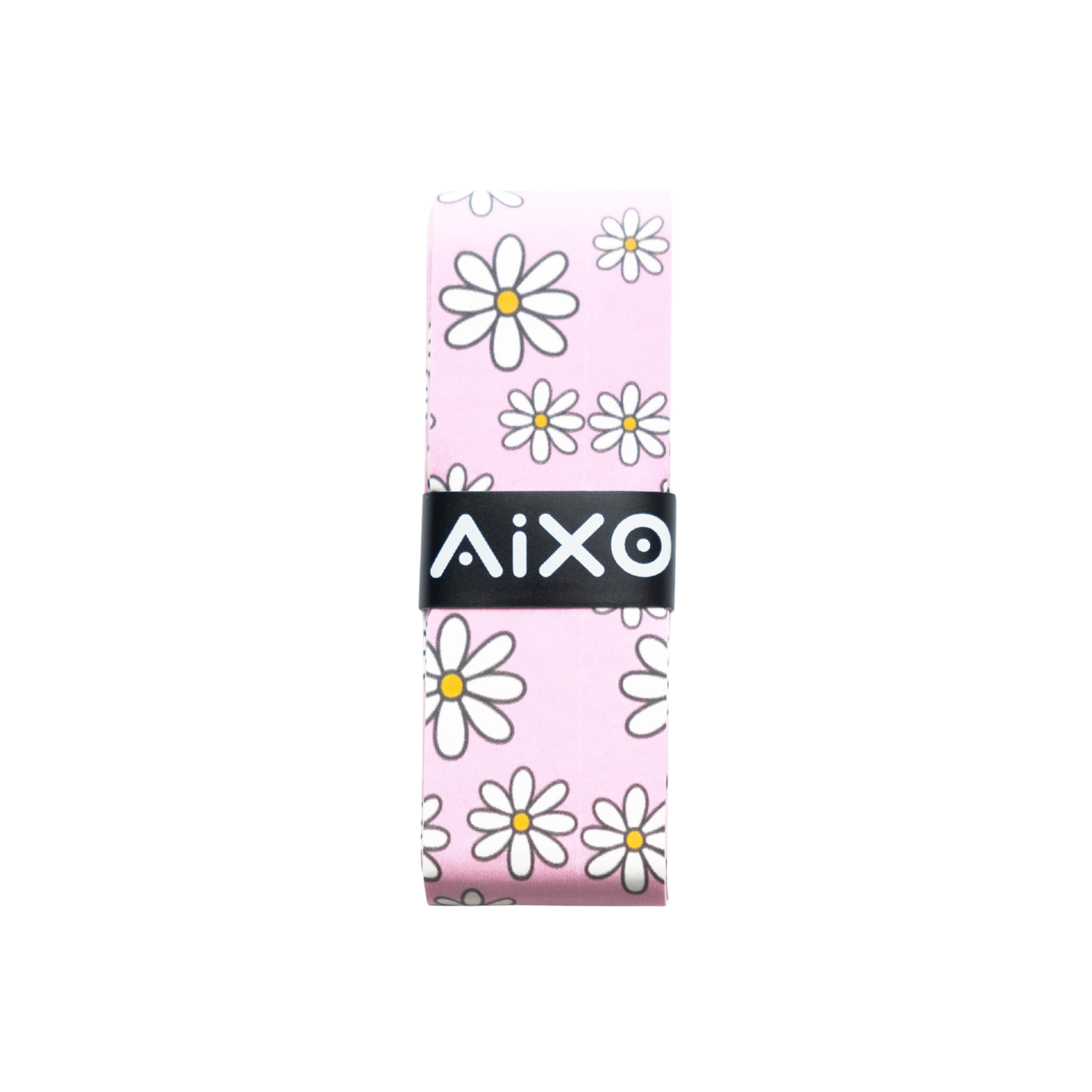 AIXO Daisies Tacky Overgrip - Pink Floral Racket Grip for Tennis & Padel