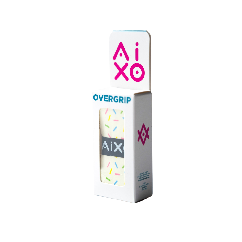 AIXO Sundae Tacky Tennis Overgrip - Vanilla Ice Cream Design
