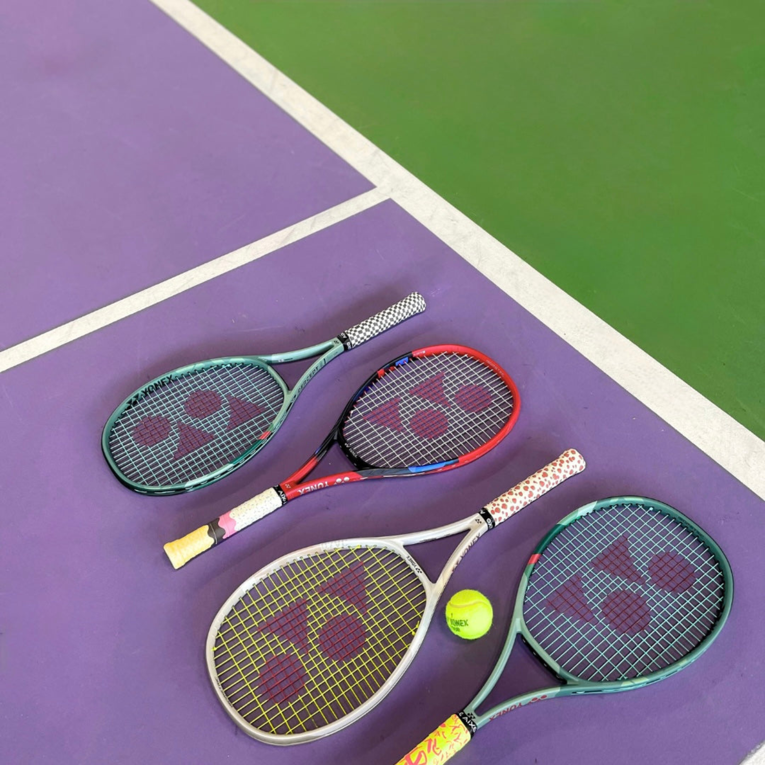 AIXO Sundae Tacky Tennis Overgrip - Vanilla Ice Cream Design