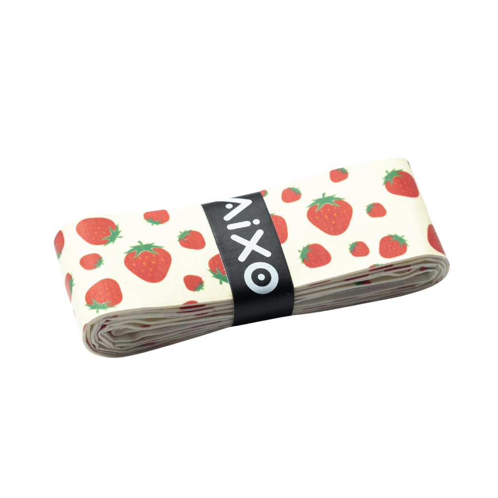 AIXO Strawberries & Cream Tacky Overgrip – Tennis & Pickleball Grip