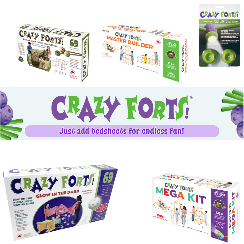 Crazy Forts! Kids Building Toy Construction Set by Snaps - 69 Pieces