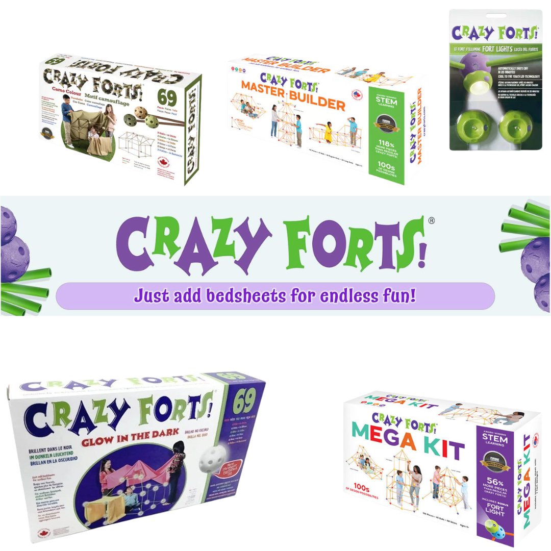 Crazy Forts! Kids Building Toy Construction Set by Snaps - 69 Pieces