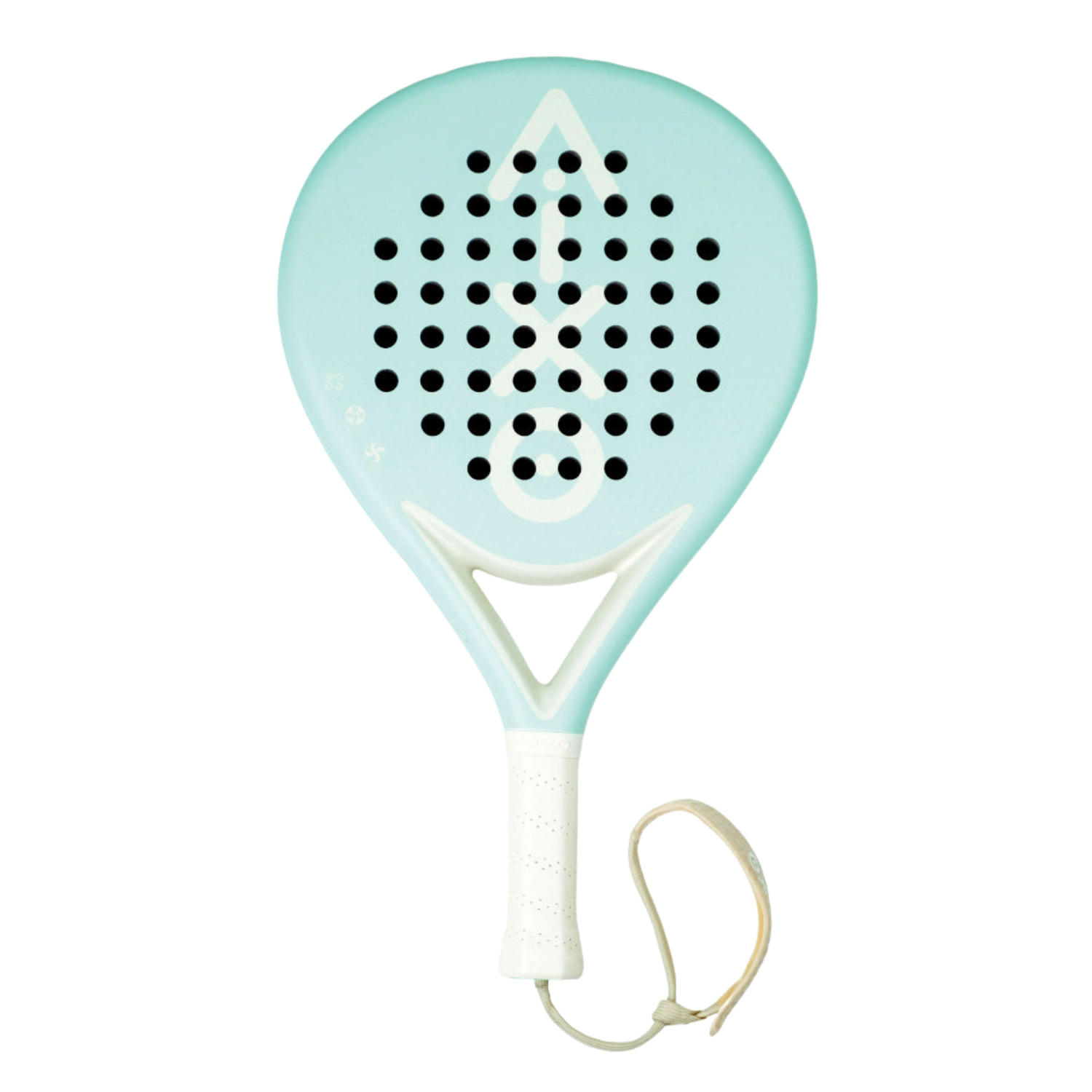 AIXO Ghost Pastel de Mint Padel Racket – Full Carbon Teardrop