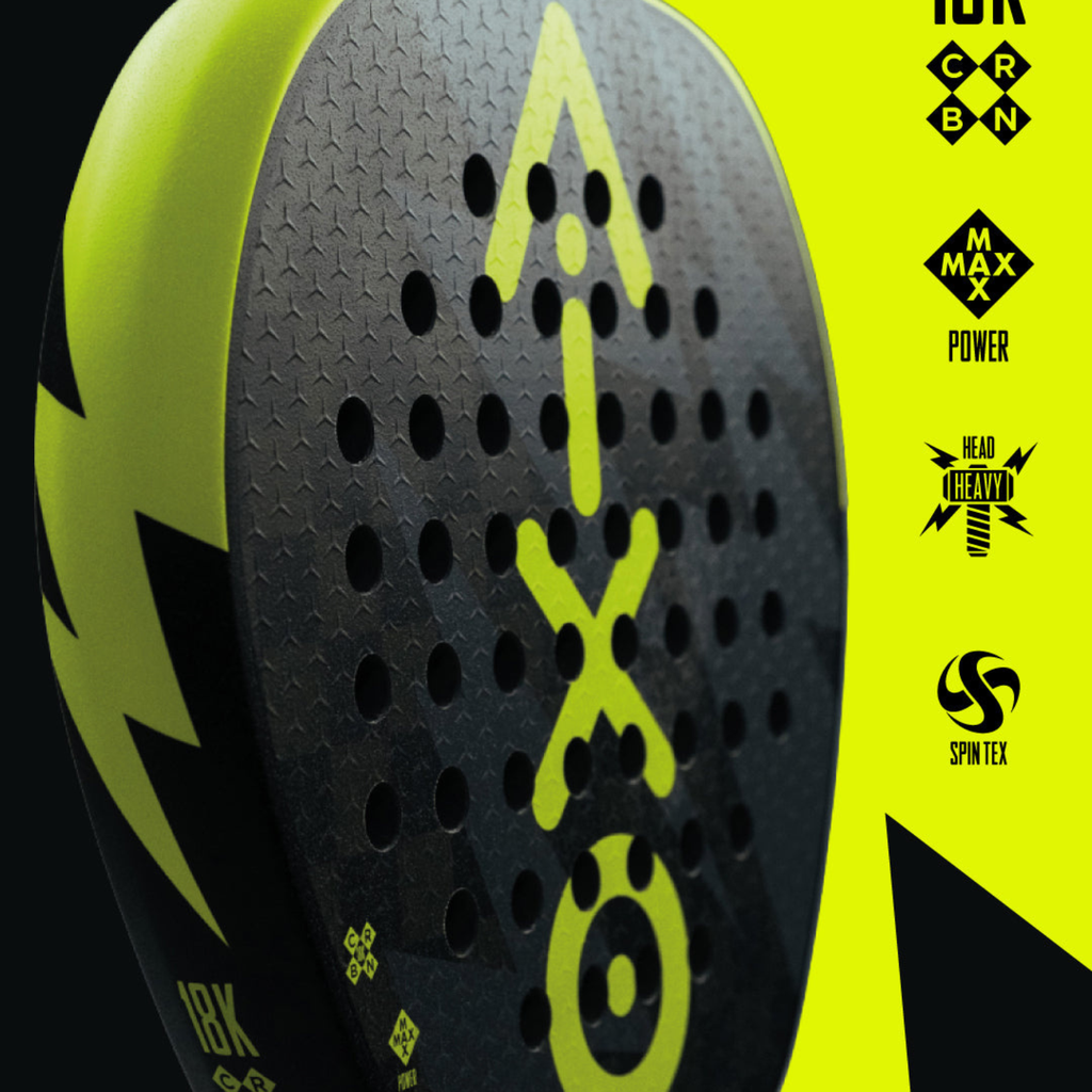 AIXO Insane Bolt Padel Racket – 18K Carbon Diamond Power Racket