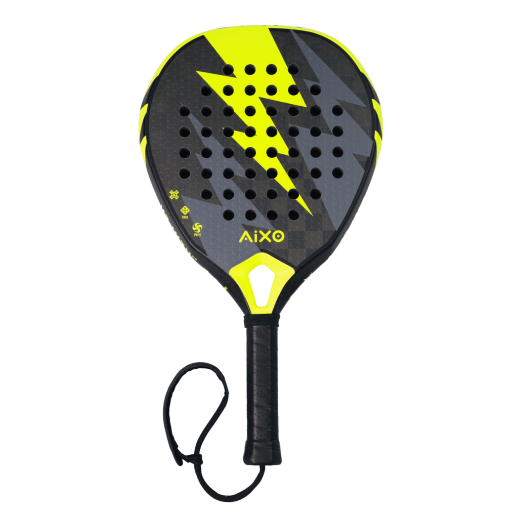 AIXO Insane Bolt Padel Racket – 18K Carbon Diamond Power Racket