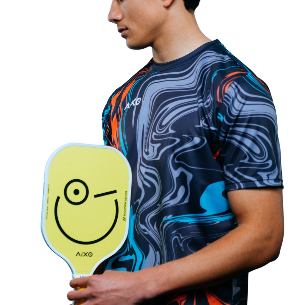 AIXO P11A Scorpion Mood 3K Raw Carbon Pickleball Paddle – 14mm
