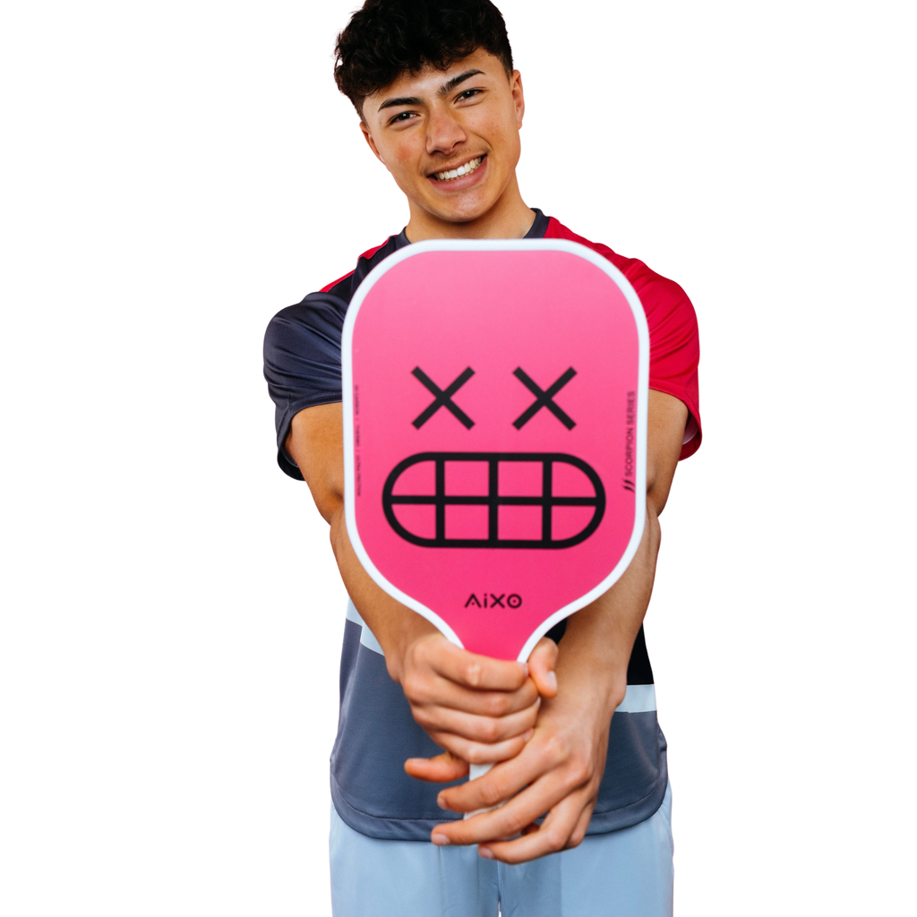 AIXO P11A Scorpion Mood 3K Raw Carbon Pickleball Paddle – 14mm
