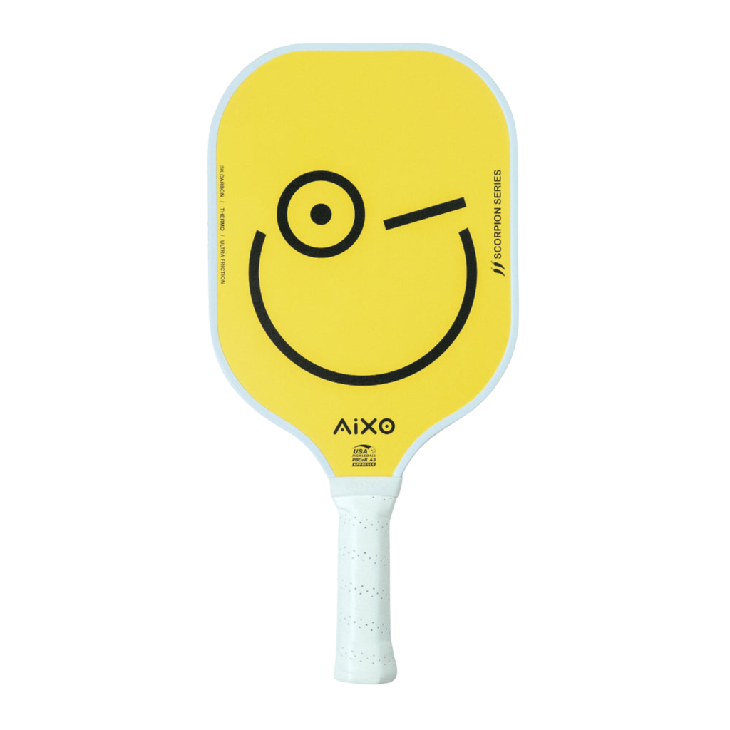 AIXO P11A Scorpion Mood 3K Raw Carbon Pickleball Paddle – 14mm