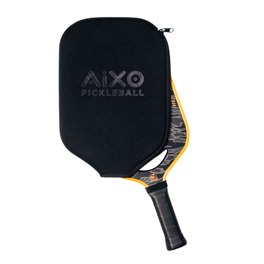 Aixo P14C Reaper Tiger King 18K Raw Carbon Pickleball Paddle