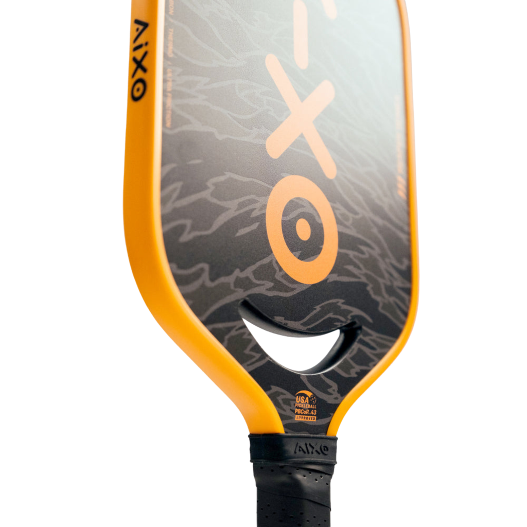 Aixo P14C Reaper Tiger King 18K Raw Carbon Pickleball Paddle