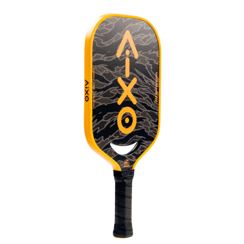 Aixo P14C Reaper Tiger King 18K Raw Carbon Pickleball Paddle