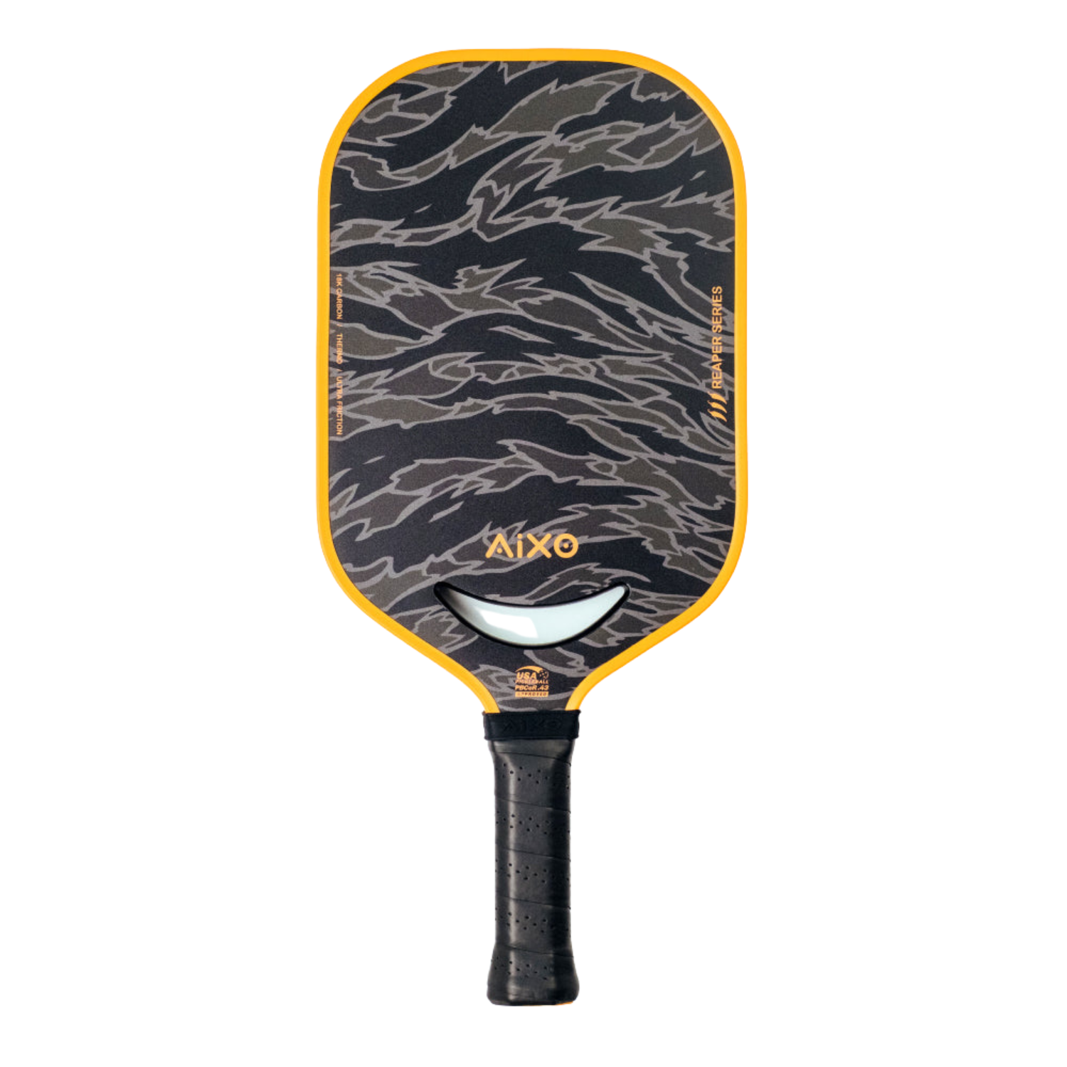 Aixo P14C Reaper Tiger King 18K Raw Carbon Pickleball Paddle