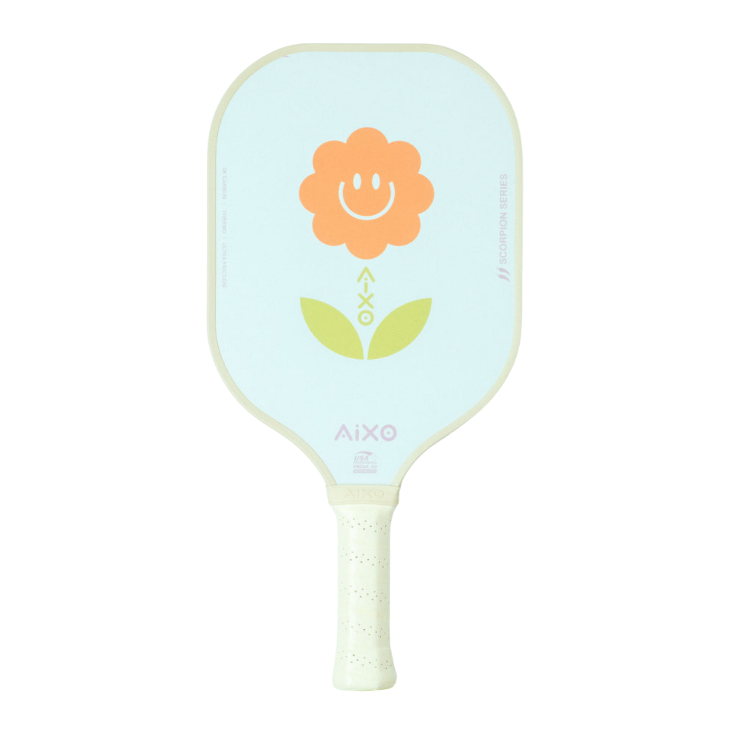 Aixo Scorpion P11A Pickleball Paddle – 3K Raw Carbon Fiber, USAPA Approved