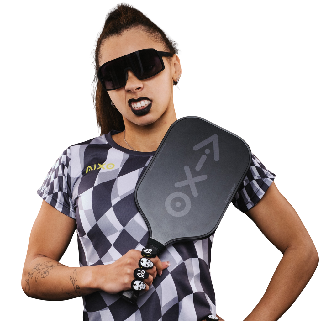 AIXO CP03 Ghost Pickleball Paddle | T700 Raw Carbon Fiber | 16mm