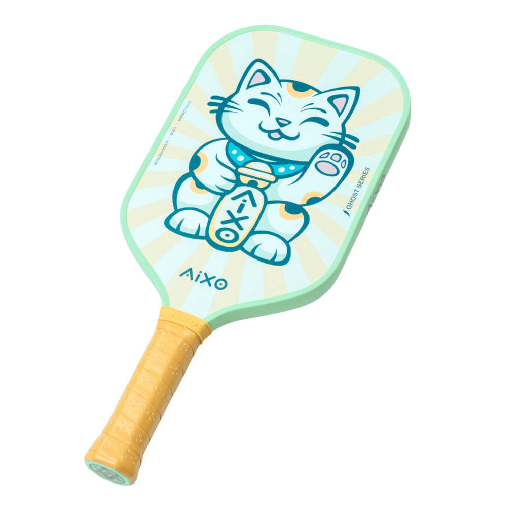 Aixo CP03 Lucky Cat T700 Raw Carbon Pickleball Paddle – 16mm