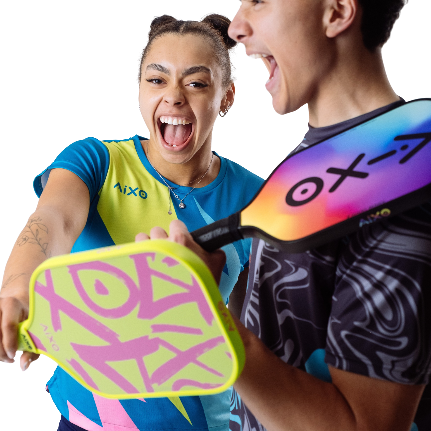 Aixo CP03 Ghost Prism Break T700 Carbon Pickleball Paddle - 16mm