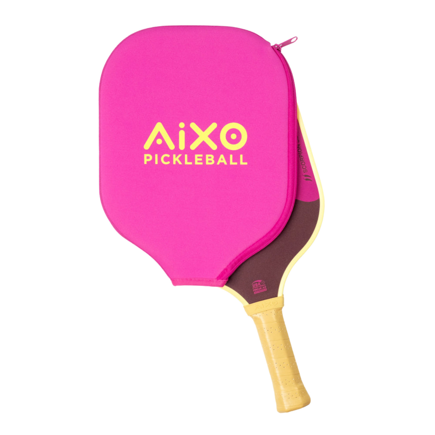 Aixo P11A Scorpion Lazy Sundae 3K Raw Carbon Pickleball Paddle