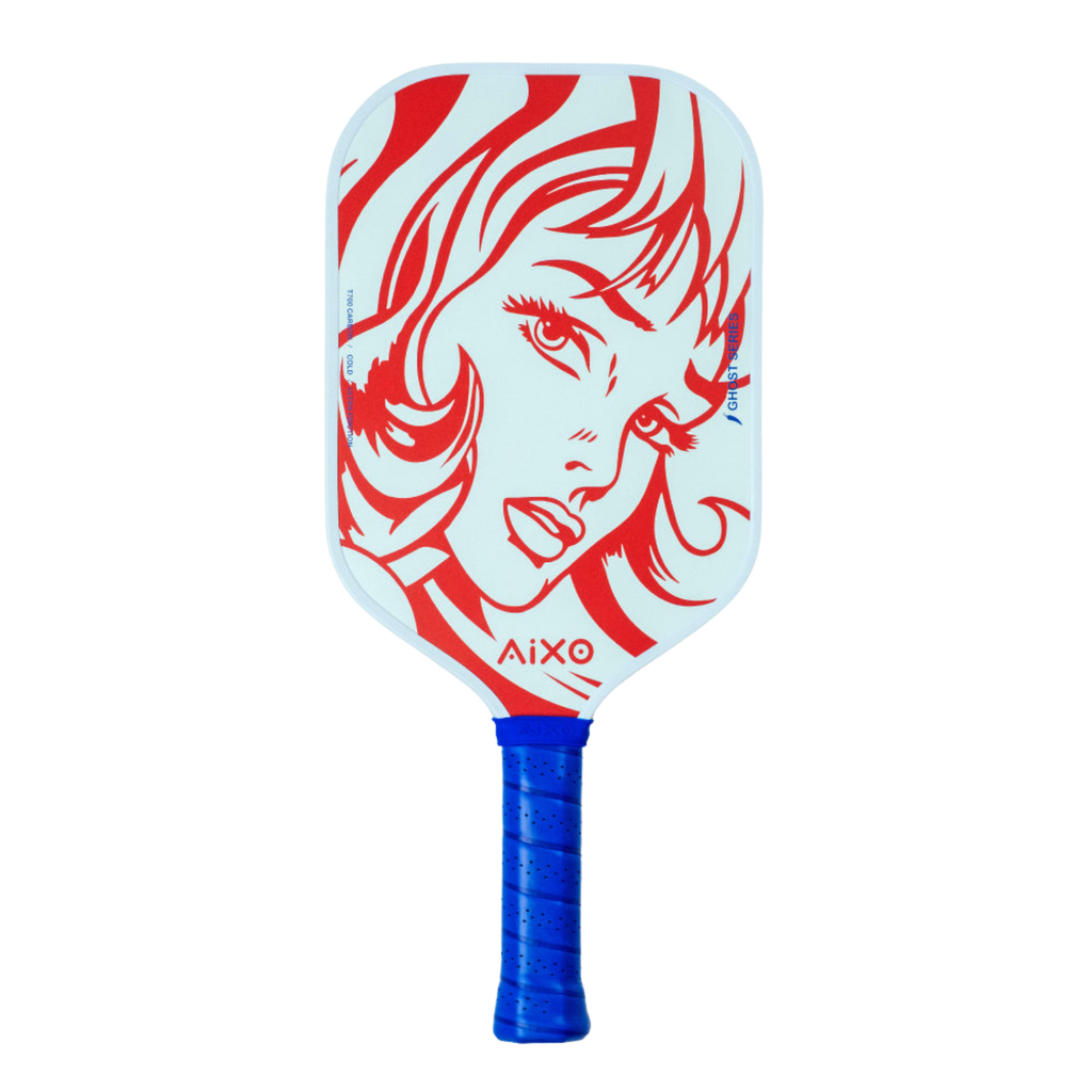 Aixo CP03 Ghost Popstar T700 Raw Carbon 16mm Pickleball Paddle