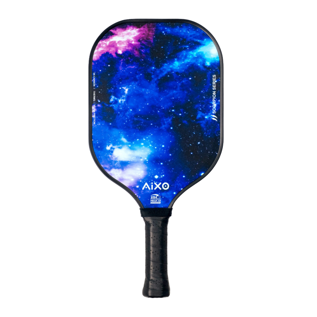 Aixo P11A Scorpion Spaceballs 3K Raw Carbon Pickleball Paddle