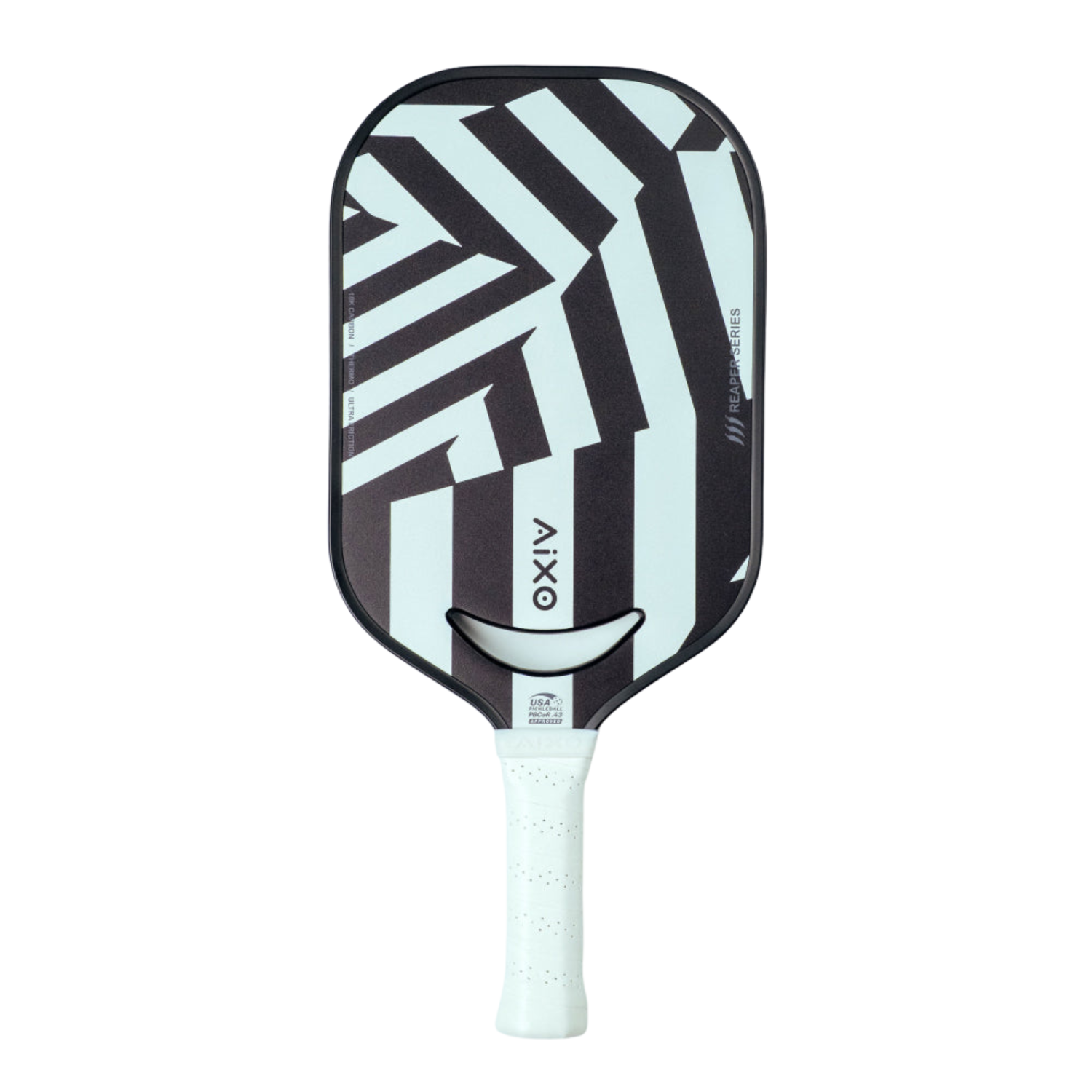 Aixo P14C Reaper Chaos Camo 18K Raw Carbon Pickleball Paddle