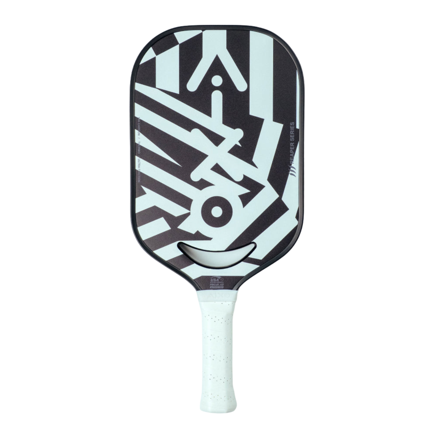 Aixo P14C Reaper Chaos Camo 18K Raw Carbon Pickleball Paddle