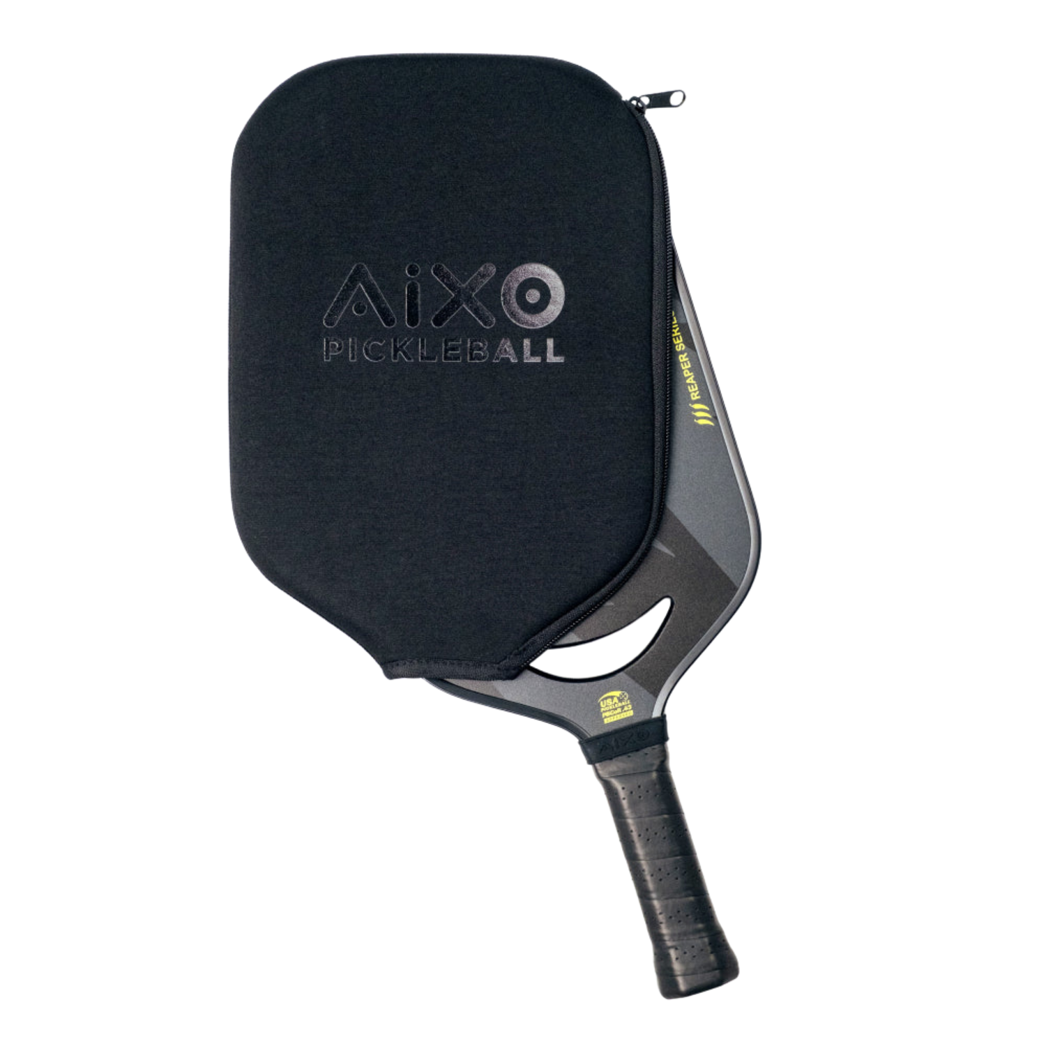 AIXO P14C Reaper Insane Bolt Pickleball Paddle | 18K Raw Carbon 14mm