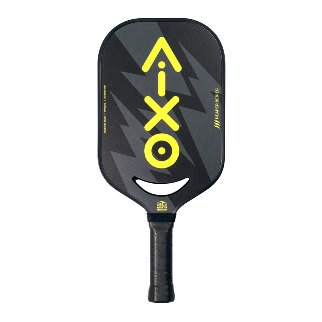 AIXO P14C Reaper Insane Bolt Pickleball Paddle | 18K Raw Carbon 14mm