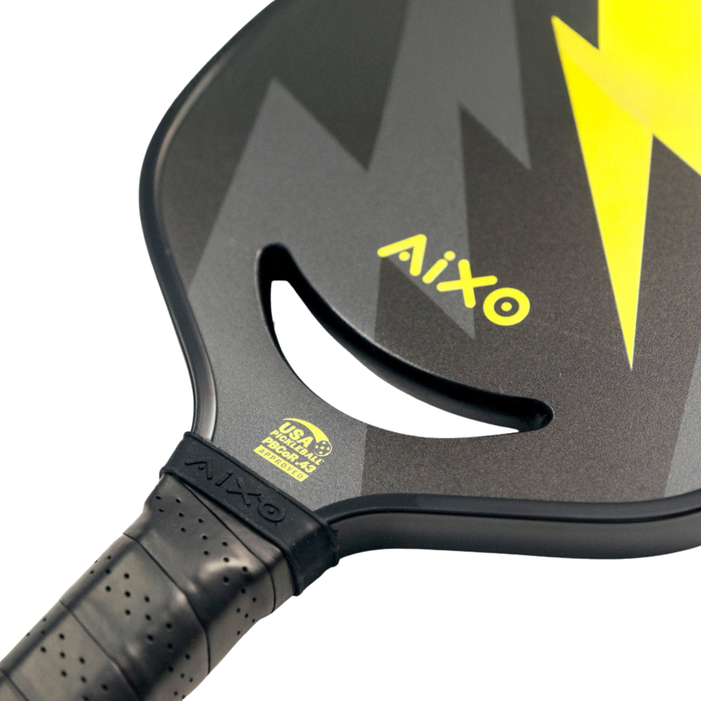 AIXO P14C Reaper Insane Bolt Pickleball Paddle | 18K Raw Carbon 14mm