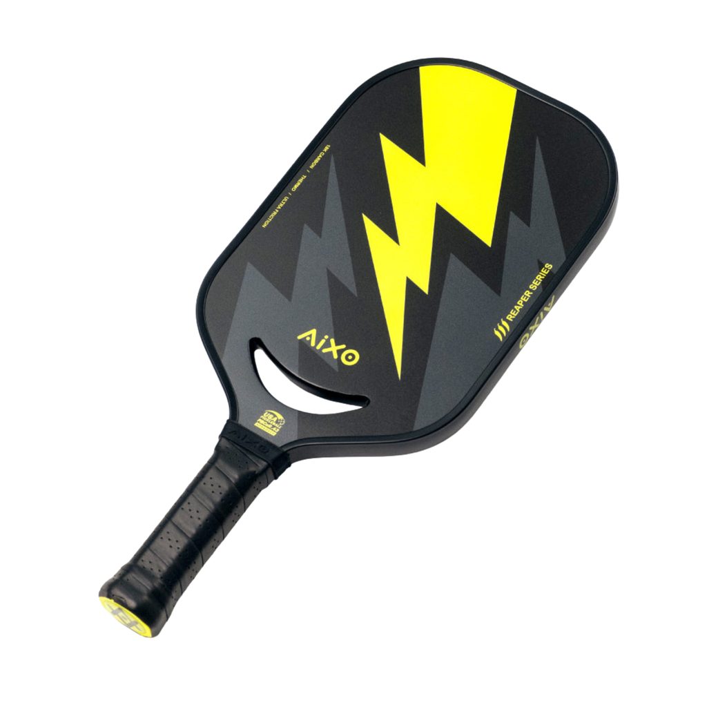 AIXO P14C Reaper Insane Bolt Pickleball Paddle | 18K Raw Carbon 14mm