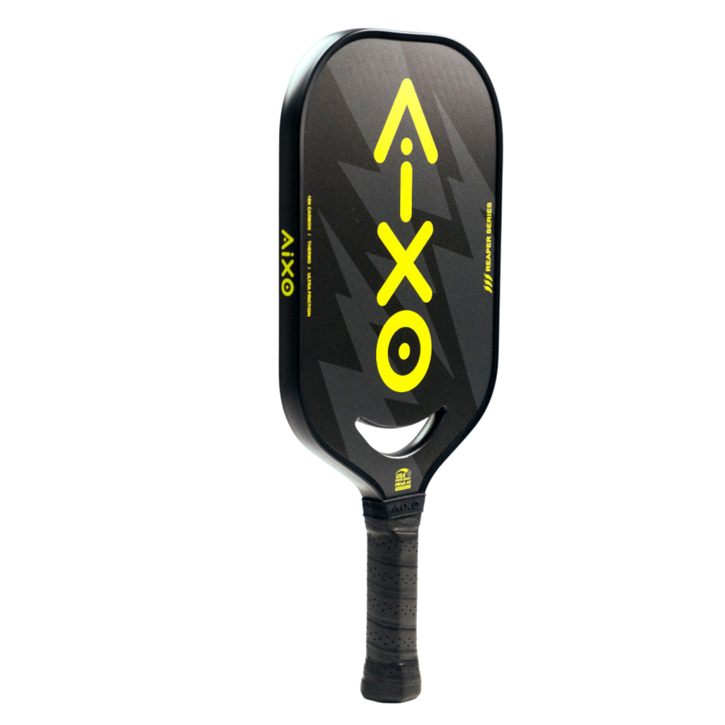 AIXO P14C Reaper Insane Bolt Pickleball Paddle | 18K Raw Carbon 14mm